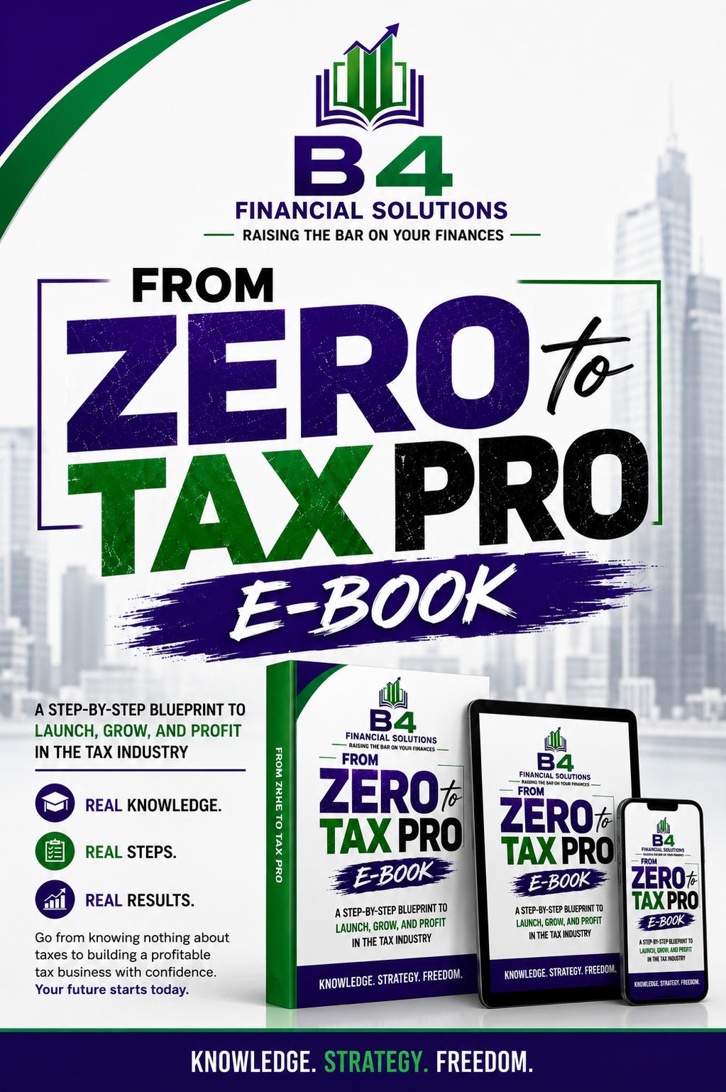 From Zero to Tax Pro e-book by B4 Financial Solutions